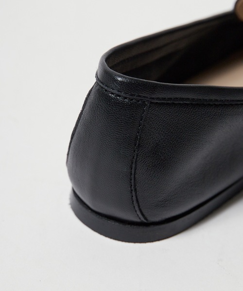 CORSO ROMA，9（コルソローマ）の「CORSO ROMA 9/コルソローマ PAOLA4011  スクエアトゥ ビットローファー（ローファー・レディース・ブラック/ホワイト・37/36/39/38）」の10枚目の写真