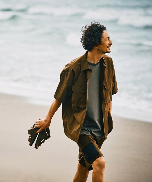 B:MING by BEAMS（ビーミングバイビームス）の「【セットアップ対応】ランド アンド ウォーター クルーネック ポケット Tシャツ（Tシャツ/カットソー・メンズ・ブラック/オフホワイト/ネイビー/ブラウン系その他5・S/XL/L/M）」の16枚目の写真