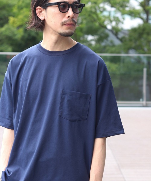 B:MING by BEAMS（ビーミングバイビームス）の「【セットアップ対応】ランド アンド ウォーター クルーネック ポケット Tシャツ（Tシャツ/カットソー・メンズ・ブラック/オフホワイト/ネイビー/ブラウン系その他5・S/XL/L/M）」の4枚目の写真