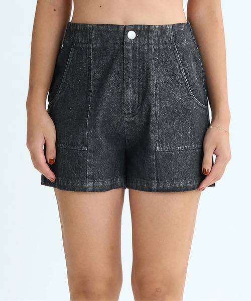 ROXY（ロキシー）の「FAVORITE /ロキシーデニムショートパンツ（デニムパンツ・レディース・ブルー/ブラック・LARGE/SMALL/MEDIUM）」の5枚目の写真