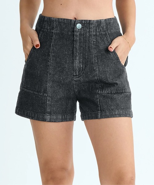ROXY(ロキシー)の「FAVORITE /ロキシーデニムショートパンツ(デニムパンツ・レディース・ブルー/ブラック・LARGE/SMALL/MEDIUM)」の21枚目の写真