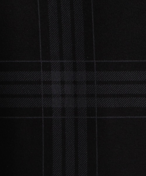 MONSIEUR NICOLE（ムッシュニコル）の「【canal deux Luxe】チェック柄 ダンボールニットTシャツ（Tシャツ/カットソー・メンズ・チャコールグレー/ブラック/ホワイト・LARGE/X-LARGE/MEDIUM）」の14枚目の写真