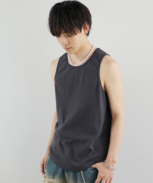 MinoriTY（マイノリティ）の「【MinoriTY】プレミアムコットンインナー専用タンクトップ メンズ ラウンドレギュラー（タンクトップ・メンズ・ホワイト/ブラック・L/M/S）」の13枚目の写真