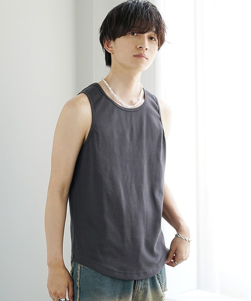 MinoriTY（マイノリティ）の「【MinoriTY】プレミアムコットンインナー専用タンクトップ メンズ ラウンドレギュラー（タンクトップ・メンズ・ホワイト/ブラック・L/M/S）」の15枚目の写真