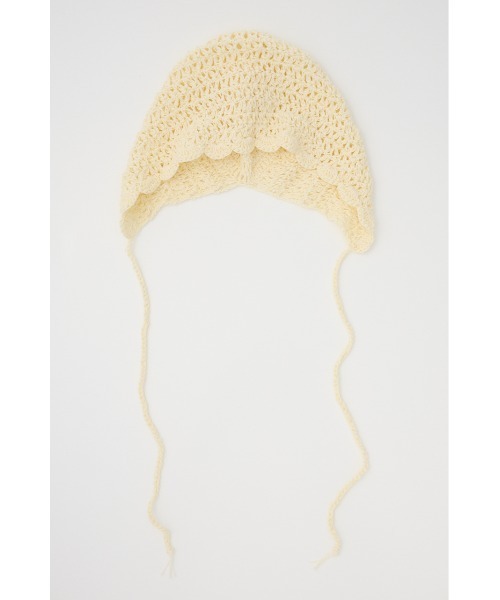 SLY（スライ）の「CROCHET BEANIE クロシェ ビーニー（ニットキャップ/ビーニー・レディース・アイボリー/ブラック・FREE）」の14枚目の写真