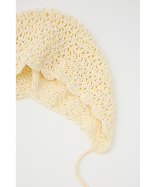 SLY（スライ）の「CROCHET BEANIE クロシェ ビーニー（ニットキャップ/ビーニー・レディース・アイボリー/ブラック・FREE）」の12枚目の写真