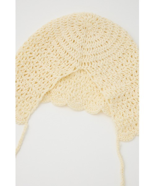 SLY（スライ）の「CROCHET BEANIE クロシェ ビーニー（ニットキャップ/ビーニー・レディース・アイボリー/ブラック・FREE）」の10枚目の写真