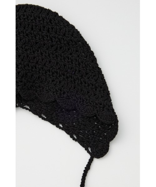 SLY（スライ）の「CROCHET BEANIE クロシェ ビーニー（ニットキャップ/ビーニー・レディース・アイボリー/ブラック・FREE）」の6枚目の写真