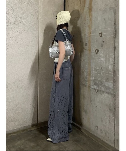 SLY（スライ）の「CROCHET BEANIE クロシェ ビーニー（ニットキャップ/ビーニー・レディース・アイボリー/ブラック・FREE）」の17枚目の写真