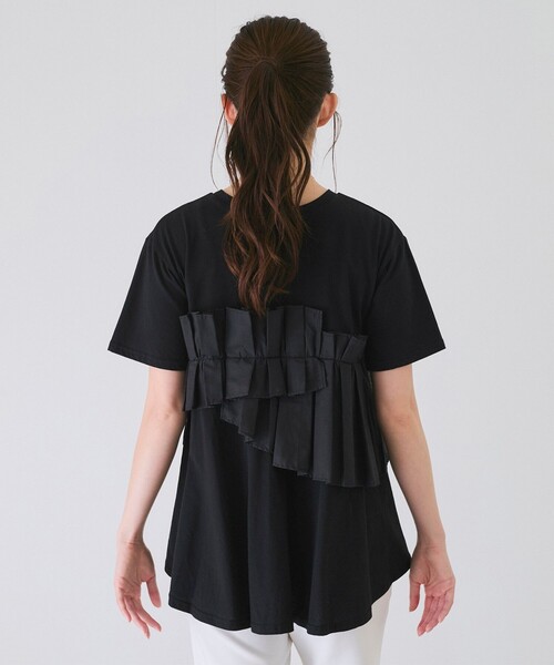 Jayro(ジャイロ)の「デコフリルTシャツ(Tシャツ/カットソー・レディース・ブラック/ホワイト・M)」の6枚目の写真
