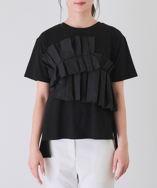 Jayro(ジャイロ)の「デコフリルTシャツ(Tシャツ/カットソー・レディース・ブラック/ホワイト・M)」の19枚目の写真