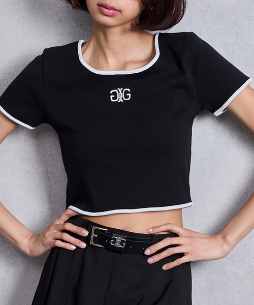 GYDA　Symmetry GYDAバイカラーTシャツ　0725427389 Symmetry GYDAバイカラーTシャツ[品番：MKSW0064905]｜GYDA