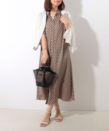 NOLLEY'S LIGHT | キカプリントギャザーチュニックワンピース(ワンピース)