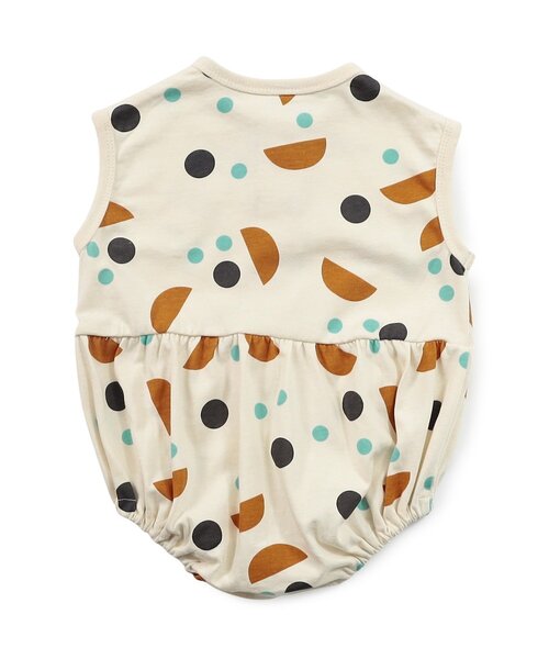 BREEZE（ブリーズ）の「【Bpop】総柄ボディオール（ロンパース・キッズ・レッド/アイボリー・70/80）」の9枚目の写真