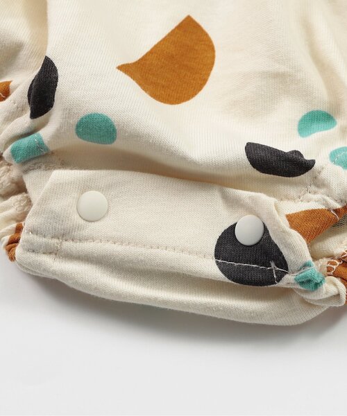 BREEZE（ブリーズ）の「【Bpop】総柄ボディオール（ロンパース・キッズ・レッド/アイボリー・70/80）」の13枚目の写真