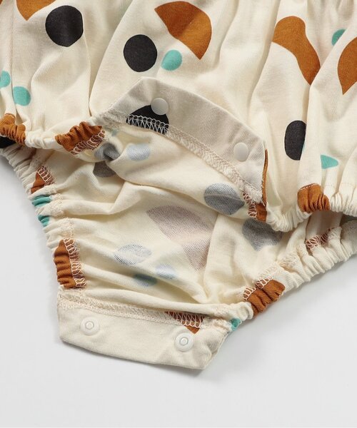 BREEZE（ブリーズ）の「【Bpop】総柄ボディオール（ロンパース・キッズ・レッド/アイボリー・70/80）」の14枚目の写真