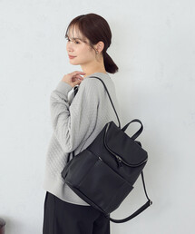 MONO COMME CA（モノコムサ）の「A4サイズ対応 タックリュック（バックパック/リュック）」