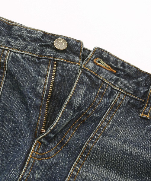 X-girl(エックスガール)の「FRONT POCKET DENIM PANTS(デニムパンツ・レディース・ブラック/インディゴブルー・S/M)」の5枚目の写真