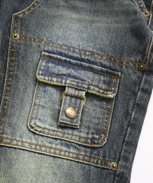 X-girl(エックスガール)の「FRONT POCKET DENIM PANTS(デニムパンツ・レディース・ブラック/インディゴブルー・S/M)」の9枚目の写真