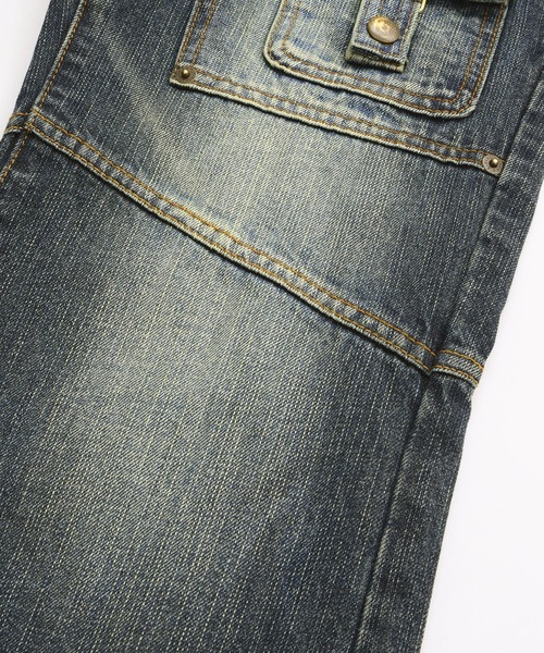 X-girl(エックスガール)の「FRONT POCKET DENIM PANTS(デニムパンツ・レディース・ブラック/インディゴブルー・S/M)」の10枚目の写真