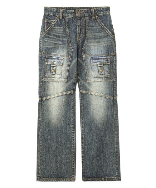 X-girl(エックスガール)の「FRONT POCKET DENIM PANTS(デニムパンツ・レディース・ブラック/インディゴブルー・S/M)」の12枚目の写真