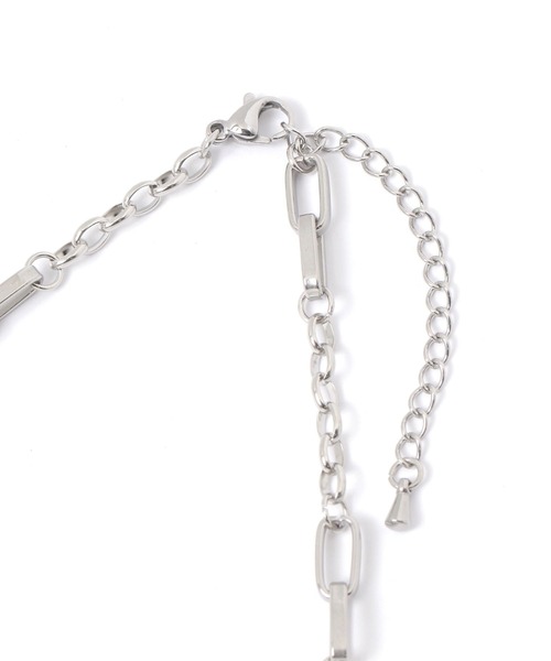 BAYFLOW（ベイフロー）の「ステンレスデザインハートネックレス（ネックレス・レディース・イエロー/ライトグレー・FREE）」の4枚目の写真