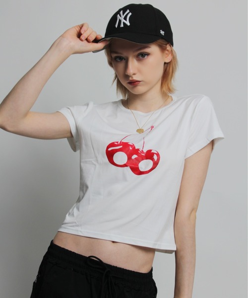 セール】【 IMARI / イマリ 】 グラフィック プリント ミニ Tシャツ