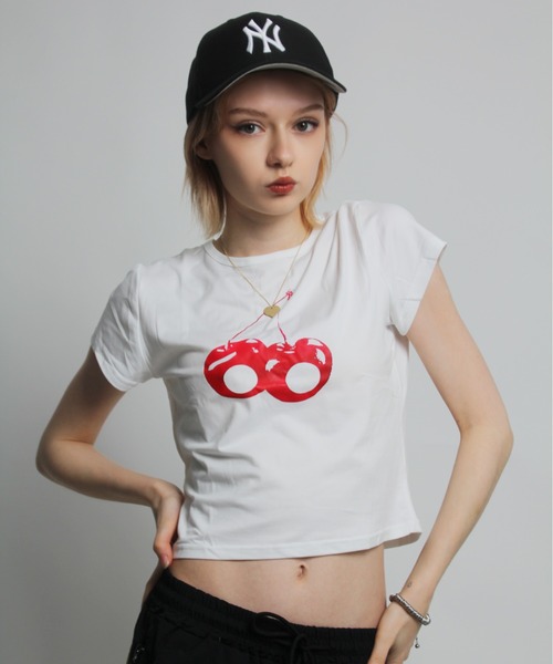 セール】【 IMARI / イマリ 】 グラフィック プリント ミニ Tシャツ セール】【 IMARI / イマリ 】 グラフィック プリント ミニ Tシャツ