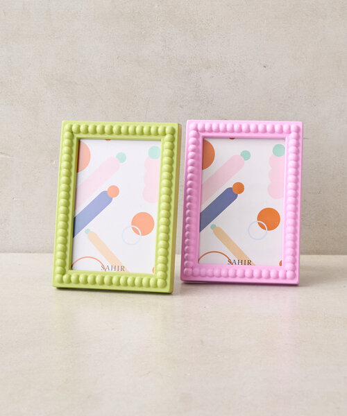 SAHIR（サヒール）の「【SAHIR サヒール】pokopoko photo frame S ポコポコフォトフレーム（フォトフレーム・レディース・ピンク/グリーン・SMALL）」の9枚目の写真