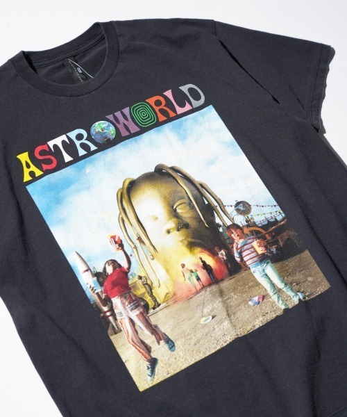 THRIFTY LOOK（スリフティールック）の「THRIFTY LOOK / スリフティールック THRIFTY "TRAVIS SCOTT" TEE トラヴィス・スコット ユーズド加工 HIPHOP ヒップホップTシャツ（Tシャツ/カットソー・メンズ・ブラック系その他/ブラック・LARGE/X-LARGE/MEDIUM）」の6枚目の写真