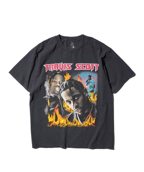 THRIFTY LOOK（スリフティールック）の「THRIFTY LOOK / スリフティールック THRIFTY "TRAVIS SCOTT" TEE トラヴィス・スコット ユーズド加工 HIPHOP ヒップホップTシャツ（Tシャツ/カットソー・メンズ・ブラック系その他/ブラック・LARGE/X-LARGE/MEDIUM）」の14枚目の写真