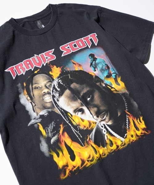 THRIFTY LOOK（スリフティールック）の「THRIFTY LOOK / スリフティールック THRIFTY "TRAVIS SCOTT" TEE トラヴィス・スコット ユーズド加工 HIPHOP ヒップホップTシャツ（Tシャツ/カットソー・メンズ・ブラック系その他/ブラック・LARGE/X-LARGE/MEDIUM）」の12枚目の写真