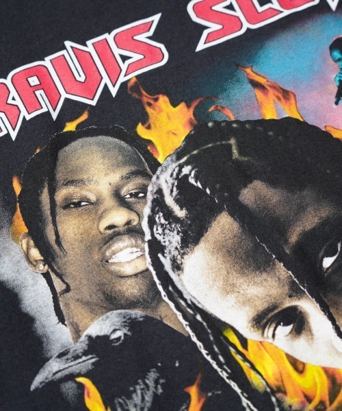 THRIFTY LOOK（スリフティールック）の「THRIFTY LOOK / スリフティールック THRIFTY "TRAVIS SCOTT" TEE トラヴィス・スコット ユーズド加工 HIPHOP ヒップホップTシャツ（Tシャツ/カットソー・メンズ・ブラック系その他/ブラック・LARGE/X-LARGE/MEDIUM）」の11枚目の写真