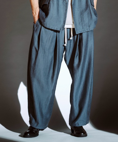 NO ID.（ノーアイディ）の「【NO ID.】Side Tuck Drawstring Pants / サイド タック ドローストリング パンツ（その他パンツ・メンズ・グレー/ブルーグレー/ブラック・2/1）」の3枚目の写真