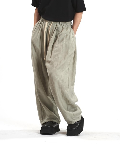NO ID.（ノーアイディ）の「【NO ID.】Side Tuck Drawstring Pants / サイド タック ドローストリング パンツ（その他パンツ・メンズ・グレー/ブルーグレー/ブラック・2/1）」の22枚目の写真