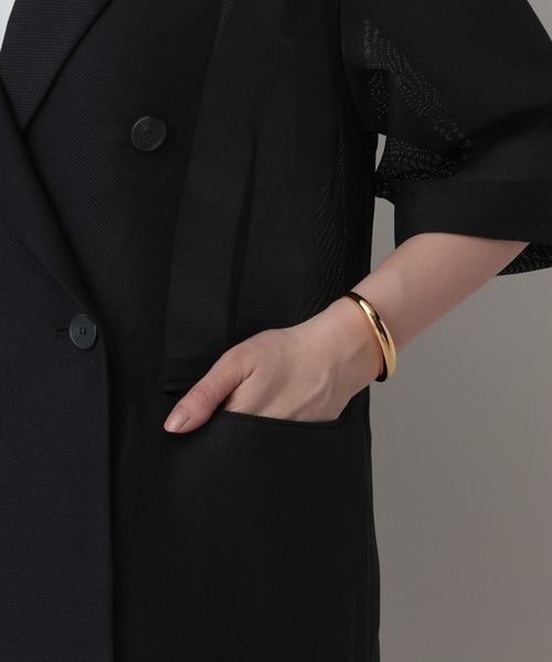 完売品　Apart by メッシュWジャケット ブラック セール】メッシュWジャケット（テーラードジャケット）｜A part