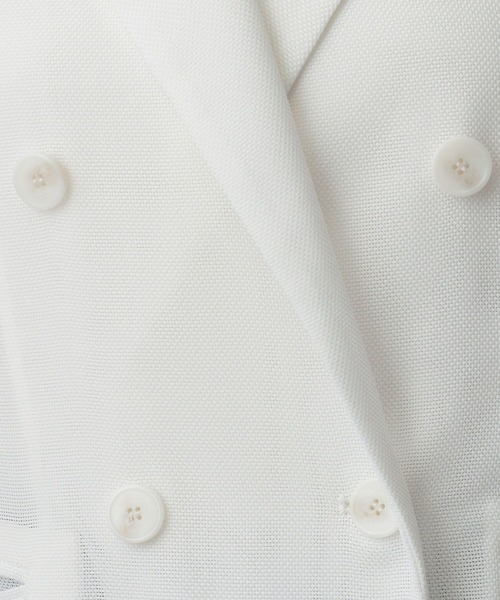 A part by(アパートバイ)の「メッシュWジャケット(テーラードジャケット・レディース・オレンジ系その他5/ブラック/ライトベージュ/オフホワイト・FREE)」の15枚目の写真