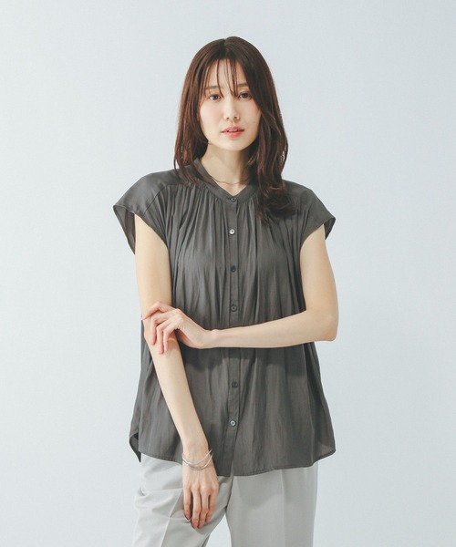 shuca GLOBALWORK - グローバルワーク シュカ シャツ ブラウス 半袖 shuca シュカ グローバルワーク GLOBAL WORK シャツ ブラウス