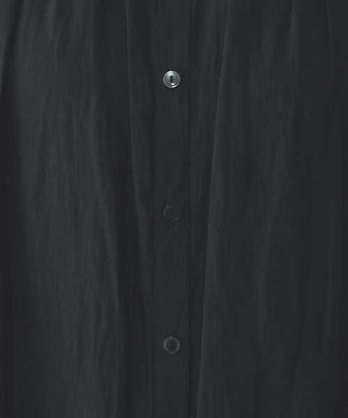 GLOBAL WORK（グローバルワーク）の「さらさらリラックスギャザーブラウス半袖/494041（シャツ/ブラウス・レディース・ネイビー/スミクロ・MEDIUM/LARGE）」の20枚目の写真