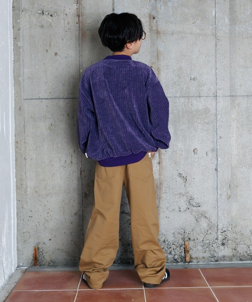 MAKE YOUR DAY（メイクユアデイ）の「モールニット風プルオーバー■150.160cm（スウェット・キッズ・チャコールグレー/パープル/ベージュ/レッド・160/150）」の12枚目の写真