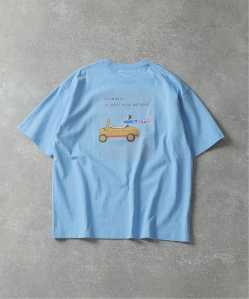 Savignac（サヴィニャック）の「《追加》SAVIGNAC (サヴィニャック) 別注 French Company プリント Tシャツ（Tシャツ/カットソー・メンズ・ブラック/ブラック系その他/ブルー/パープル/イエロー/ホワイト/グリーン/レッド・MEDIUM/LARGE/X-LARGE）」の5枚目の写真