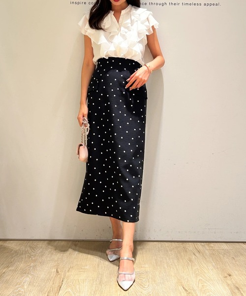 JUSGLITTY（ジャスグリッティー）の「サス付フラップタイトスカート