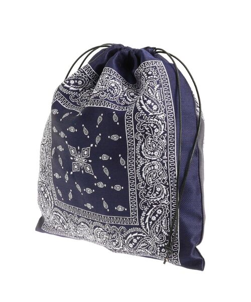 Htage（テージ）の「【Htage】ジャカード巾着バッグ（ハンドバッグ・レディース・アイボリー/ネイビー・FREE）」の7枚目の写真