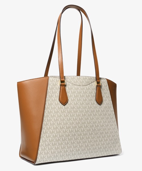 MICHAEL KORS(マイケルコース)の「TARYN レザー トート ラージ - MKシグネチャー(トートバッグ・レディース・ホワイト系その他・FREE)」の4枚目の写真