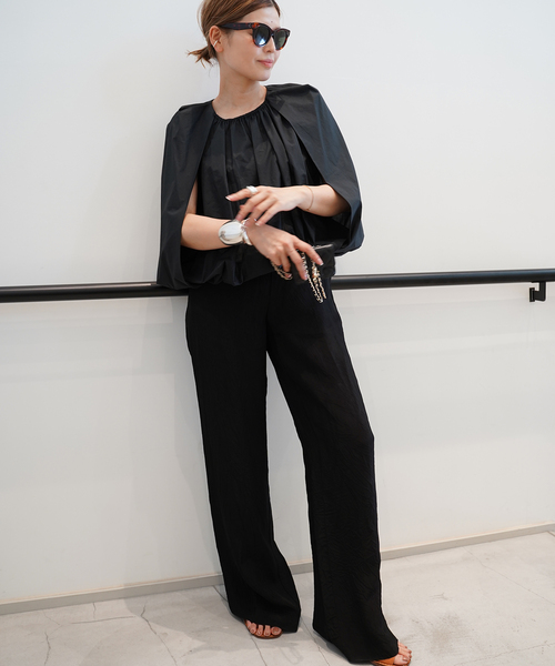 CELERI（セルリ）の「【CELERI/セルリ】Cocoon ブラウス（シャツ/ブラウス・レディース・ホワイト/ブラック・FREE）」の9枚目の写真