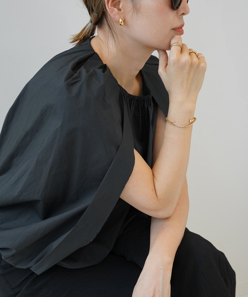 CELERI（セルリ）の「【CELERI/セルリ】Cocoon ブラウス（シャツ/ブラウス・レディース・ホワイト/ブラック・FREE）」の13枚目の写真