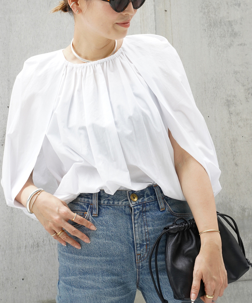 CELERI（セルリ）の「【CELERI/セルリ】Cocoon ブラウス（シャツ/ブラウス・レディース・ホワイト/ブラック・FREE）」の15枚目の写真