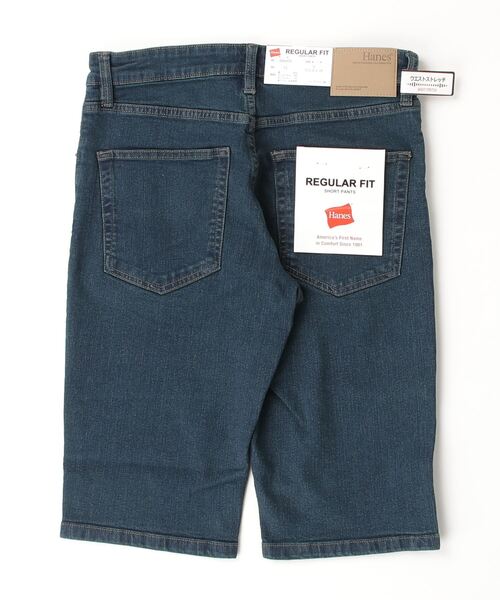HANES(ヘインズ)の「【HANES/ヘインズ】レギュラーフィット ストレッチデニム ショートパンツ(その他パンツ・メンズ・インディゴブルー/ダークインディゴブルー/ライトインディゴブルー・M/L/LL/S)」の4枚目の写真