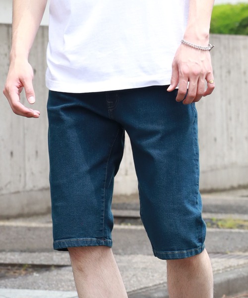 HANES(ヘインズ)の「【HANES/ヘインズ】レギュラーフィット ストレッチデニム ショートパンツ(その他パンツ・メンズ・インディゴブルー/ダークインディゴブルー/ライトインディゴブルー・M/L/LL/S)」の2枚目の写真