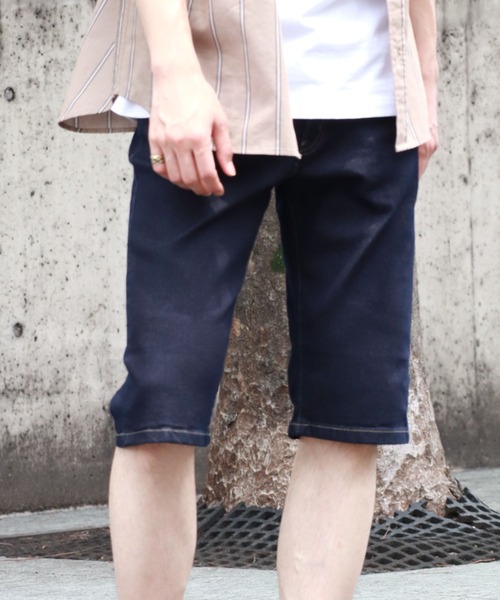 HANES(ヘインズ)の「【HANES/ヘインズ】レギュラーフィット ストレッチデニム ショートパンツ(その他パンツ・メンズ・インディゴブルー/ダークインディゴブルー/ライトインディゴブルー・M/L/LL/S)」の1枚目の写真